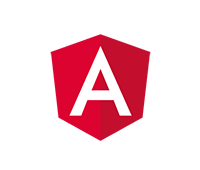 Angular logo on transparent background.
