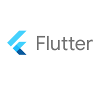 Flutter logo on transparent background.