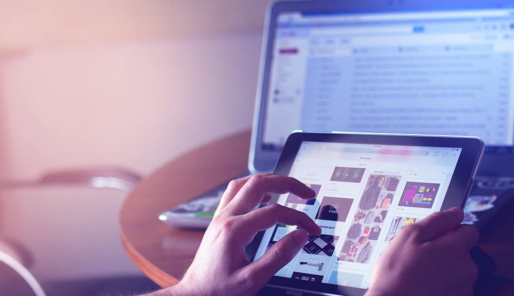 mobile app development on tablet